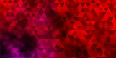 Light Pink Red vector layout with lines triangles