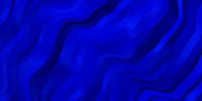 Dark BLUE vector pattern with curves Colorful illustration with curved lines Pattern for ads commercials
