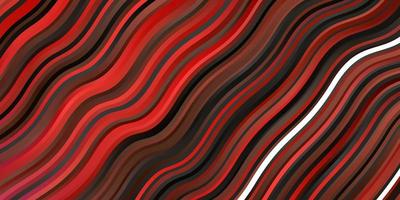 Dark Red vector template with wry lines Illustration in abstract style with gradient curved Pattern for websites landing pages