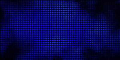 Dark BLUE vector template with circles Abstract decorative design in gradient style with bubbles Design for posters banners
