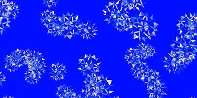 Light blue vector template with ice snowflakes