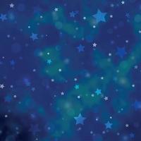 plantilla de vector azul claro con círculos estrellas brillo ilustración abstracta con gotas de colores plantilla de estrellas para sitios web de tarjetas de visita