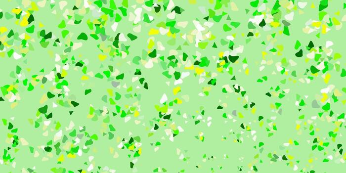 Light green yellow vector template with abstract forms