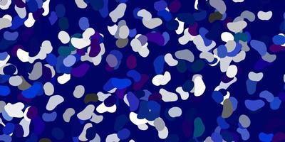 Light blue vector texture with memphis shapes