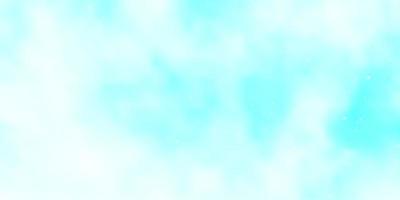 Light BLUE vector background with small and big stars Blur decorative design in simple style with stars Theme for cell phones