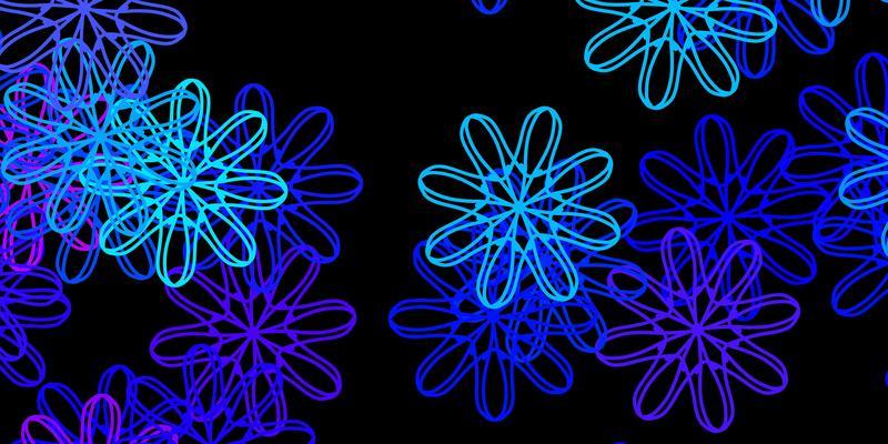 Dark Pink Blue vector backdrop with chaotic shapes