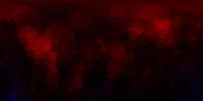 Dark red vector triangle mosaic backdrop