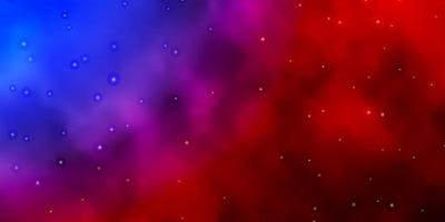 Light Blue Red vector layout with bright stars Blur decorative design in simple style with stars Pattern for wrapping gifts