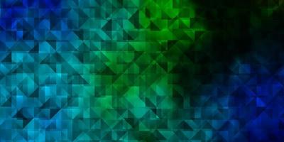 textura de vector verde azul claro con estilo triangular