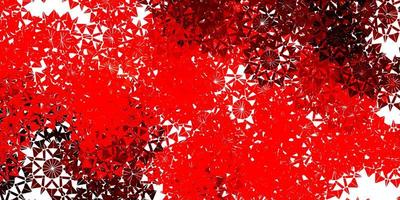 Light Red vector background with christmas snowflakes