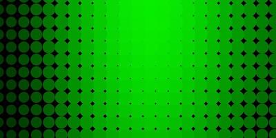 Fondo de vector verde claro con manchas Ilustración abstracta moderna con patrón de formas de círculo colorido para sitios web