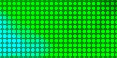 Light Green vector background with circles Glitter abstract illustration with colorful drops New template for your brand book