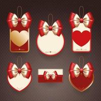 Set of decorative elements for Valentine's day vector