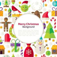 christmas decorative icon design vector