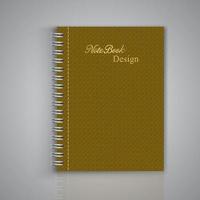 Geometric pattern notebook cover background design vector