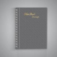 Geometric pattern notebook cover background design vector