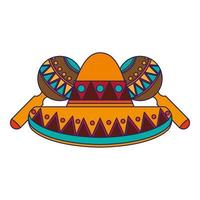 Mexico culture cartoons vector