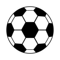 dibujos animados de deporte de pelota de fútbol en blanco y negro vector