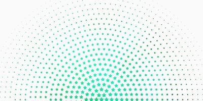 Light Green vector template with neon stars
