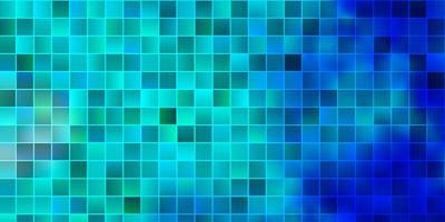 textura de vector verde azul claro en estilo rectangular