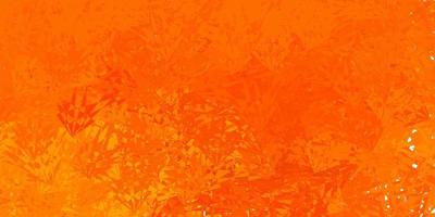 textura de vector naranja oscuro con triángulos aleatorios