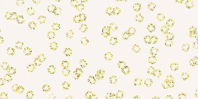 Light green yellow vector backdrop with dots