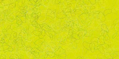 Light green yellow vector background with random forms