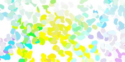 Light multicolor vector pattern with abstract shapes