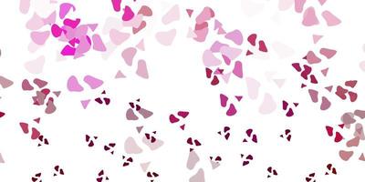 Light pink vector template with abstract forms