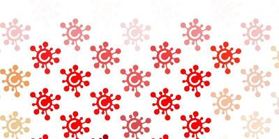 Light Red vector background with covid19 symbols