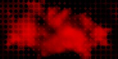 Dark Red vector texture with circles