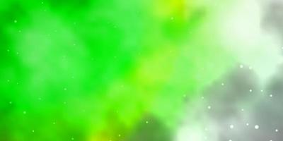 Light Green vector texture with beautiful stars