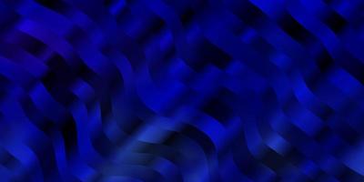 Dark BLUE vector background with wry lines