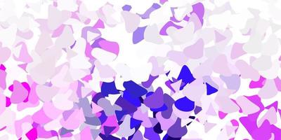 Light purple pink vector backdrop with chaotic shapes