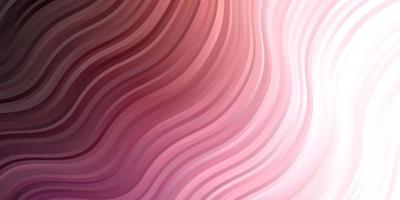 Light Pink vector background with curves