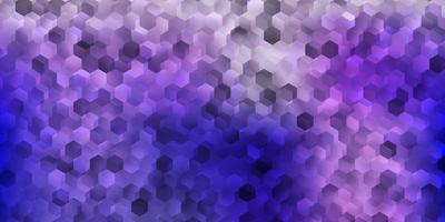 Light purple vector backdrop with a batch of hexagons