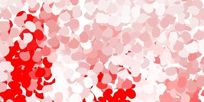 Light red vector pattern with abstract shapes