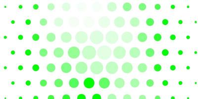 Light Green vector background with circles