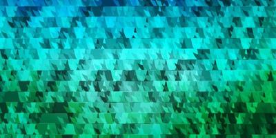 Light Blue Green vector texture with lines triangles