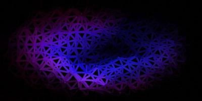 Dark pink blue vector abstract triangle texture