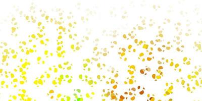 Light green yellow vector texture with memphis shapes