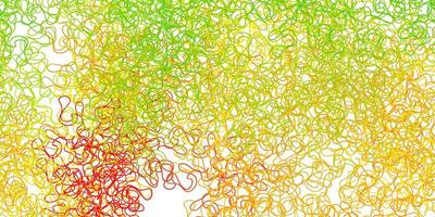 Dark green yellow vector texture with wry lines