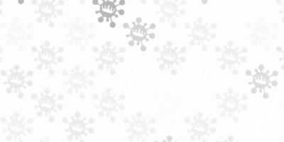 Light gray vector texture with disease symbols