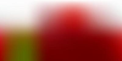 Dark Green Red vector gradient blur background