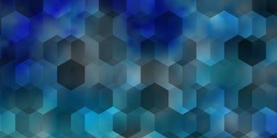 Light BLUE vector backdrop with hexagons