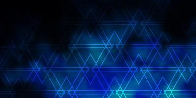textura de vector azul oscuro con estilo triangular