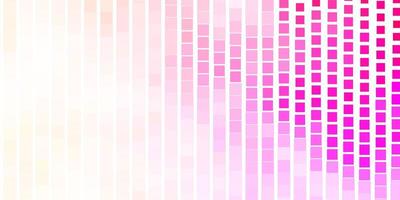 Light Pink Yellow vector backdrop with rectangles