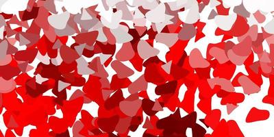 Light red vector background with random forms