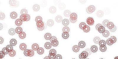 Light red vector natural layout with flowers