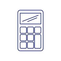 calculator math finance isolated icon vector
